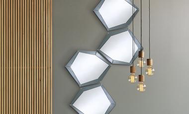 ЗЕРКАЛО POLYGON GREY ОТ DEKNUDT MIRRORS